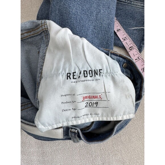 Redone Double Needle Long Jeans Light Size 28 - Picture 8 of 9
